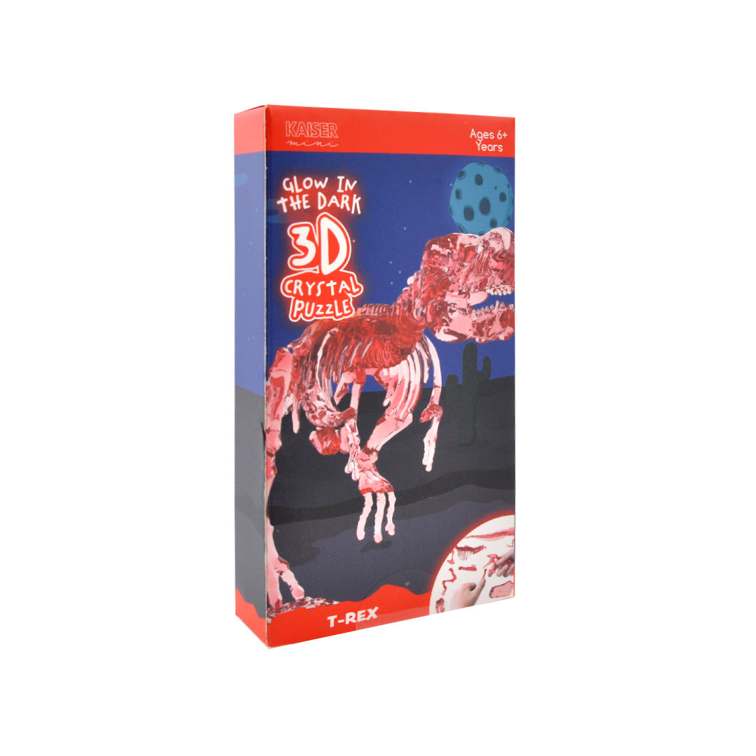 Glow In The Dark 3D Crystal Puzzle - T-Rex